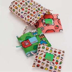 BAGGU Standard Reusable Bag Set - Hello Kitty Apple, Icons, Friends